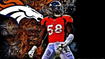 Von Miller Denver Broncos Mac Background Nfl Football