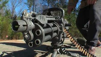 Minigun Machine Gun Weapon Military Wallpaper