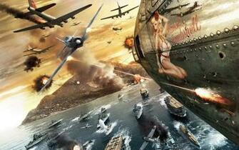 Video Games War Bombs Islands Artwork Shooting Pacific