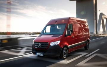 Wallpaper Mercedes Benz Sprinter 4k Front