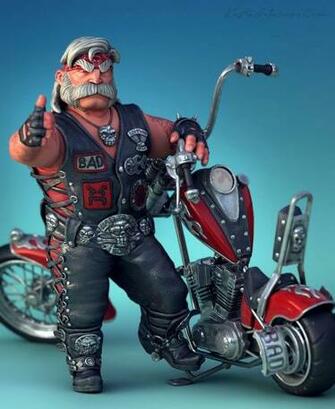 3d Art Bad To The Bone