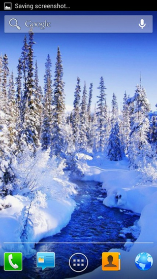 Beautiful Snow Live Wallpaper Screenshot