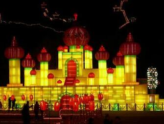 Harbin Ice Lantern Art Fair Wallpaper Festival
