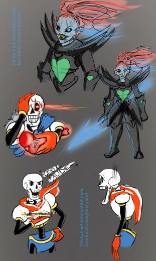 Undertale Doodles By Sholya Art
