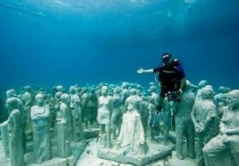 World S First Underwater Sculpture Park By Jason Decaires