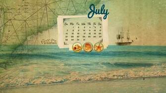 July Desktop Calendar Wallpaper Call Me Victorian