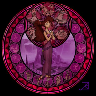 Disney Princess Image Megara Stained Glass Wallpaper And Background