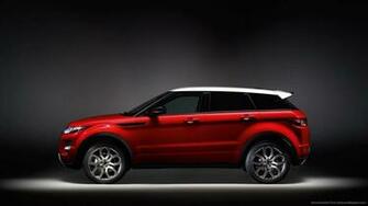 Red Range Rover Evoque Side Wallpaper