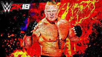 Brock Lesnar Wwe 2k18 Custom Wallpaper By