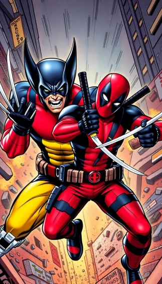 Wolverine And Deadpool Wallpaper
