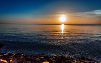 Water Sunrise Ocean Nature Rocks HDr Photography Sea Clear Sky Wallpaper HD