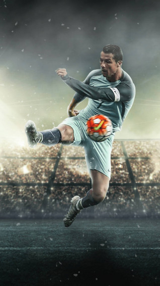 Cr7 Kick Cristiano Ronaldo iPhone Wallpaper