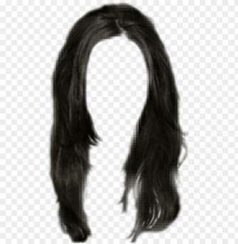 Hair Hairblack Black Wig Peruca Lace Cabello Largo Hombre Png