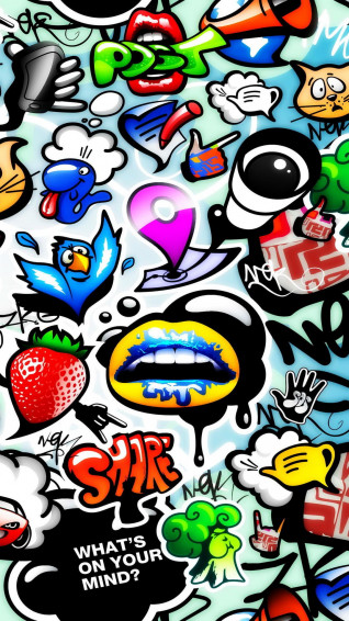 Graffiti iPhone Wallpaper