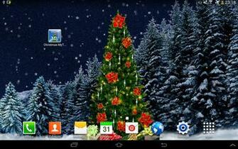 Christmas Season Settings Tree Standard Happy Frozen And
