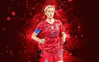 Wallpaper Megan Rapinoe Abstract Art Usa National Team