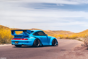 Riviera Blue Rwb Porsche Forgestar M14 Flowformed Wheels