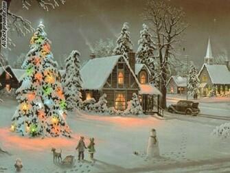 Snowy Christmas Background Myspace
