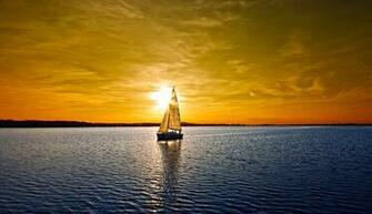 Sunset Beautiful Sailboat Boats Wallpaper Hi Res High Resolution