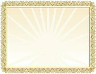 Certificate Frame Lights Ppt Background For Microsoft Powerpoint