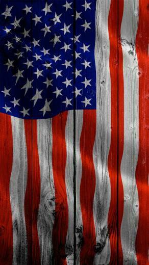 Wallpaper Calendars American Flag iPhone