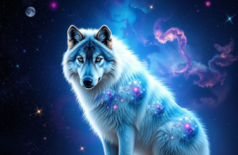 Galaxy Wolf Wallpaper