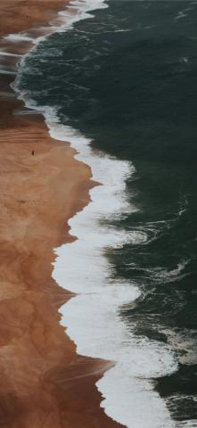 Brown And White Abstract Painting iPhone X Wallpaper