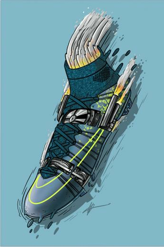Football Art Nike Mercurial Superfly Electro Flare