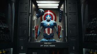 Captain America Costume And Shield Desktop Wallpaper