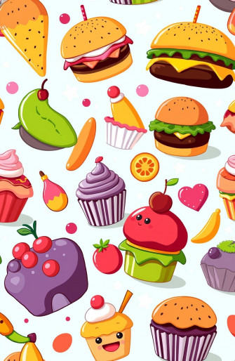 Cartoon Food Wallpaper