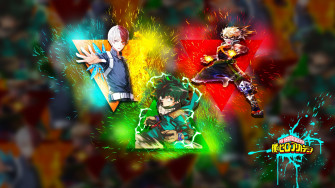 My Hero Academia Wallpaper Deku Bakugou Todoroki