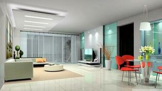 Living Room 3d Model Wallpaper