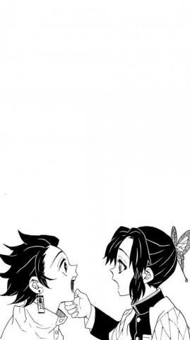 Tanjiro And Shinobu Manga Wallpaper Anime