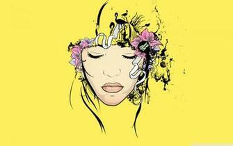 The Flower Girl Yellow HD Desktop Wallpaper Widescreen High