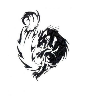 Fire Wolf Tribal Tatoo By Naruto5289