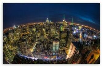 Manhattan At Night Wallpaper