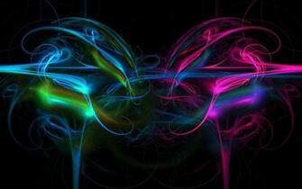 Fire Curves Abstract Design Wallpaper