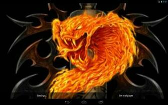 Fire Snake Live Wallpaper