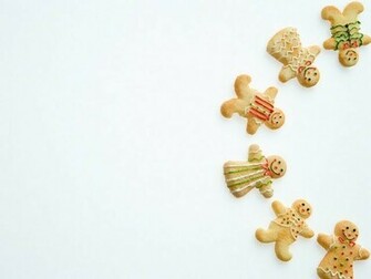 Lovely Gingerbread Men In A Circle Wallpaper Walltor