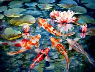 Koi Fish HD Wallpaper