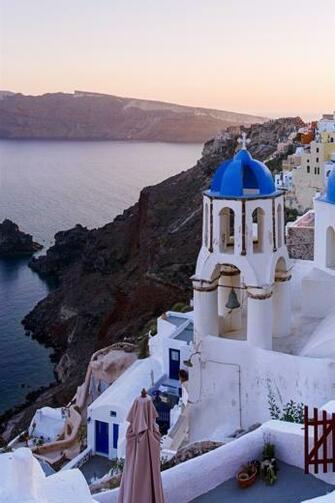 Wallpaper Oia Santorini Greece Sea Houses Multi