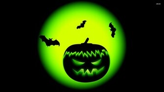 Green Jack O Lantern Wallpaper Holiday