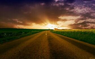 Highway To Horizon Wallpaper HD