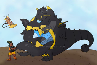Pokemon Ub Au Guzzlord By Tipsyepsy