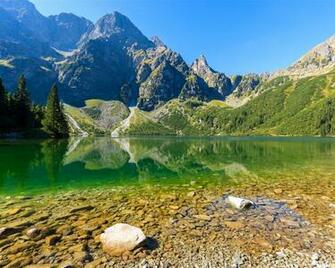 Wallpaper Sea Eye Lake Mountains Trees Poland Tatra National