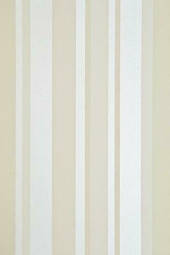 Stripe Wallpaper Cream White And Metallic Gilver Irregular Striped