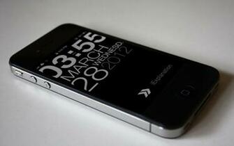 iPhone Smartphone Mobile Phone Close Up Apple Time Clock Wallpaper