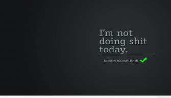 Mission Accomplished Funny Motivational Quote Wallpaper