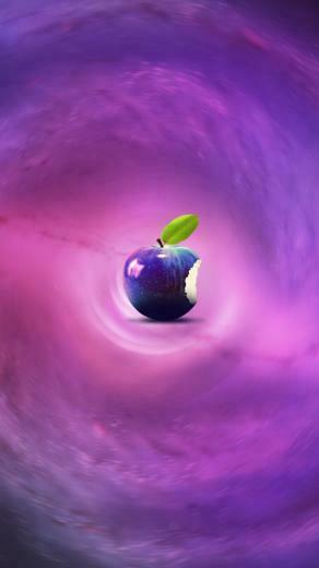 Cool Apple Logo iPhone Wallpaper Top