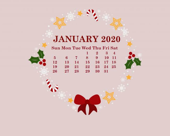 January HD Calendar Wallpaper Desktop